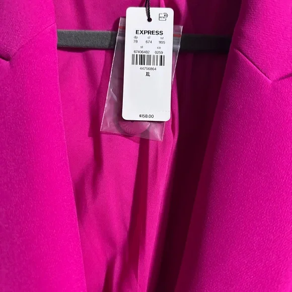 Express Women's Fuschia Blazer Size XL - Picture 3 of 4